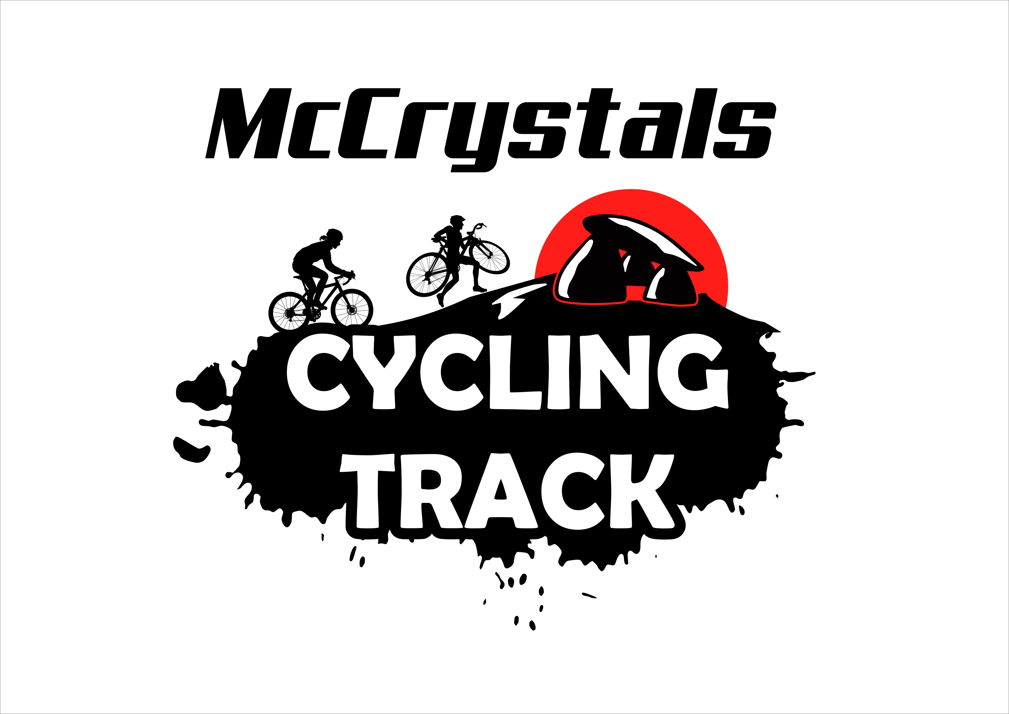 McCrystals Cycling Track Logo Short